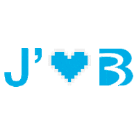 TripleBoris game heart pixel blue Sticker