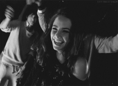 black and white girl GIF