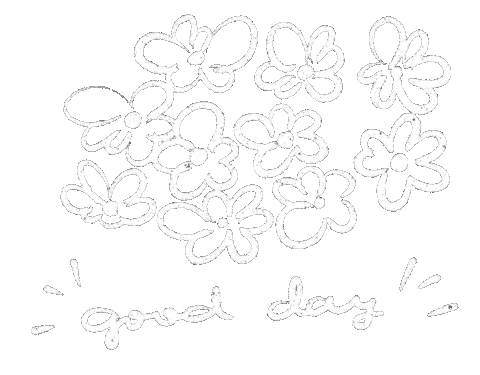 花 Good Day Sticker