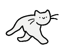 Cat Smile Sticker by TeaBag