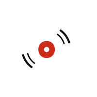 apogeorecords white disco vinyl record Sticker