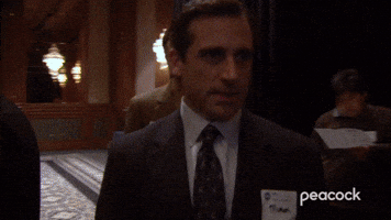 Michael and Dwight Walk Into Convention Hall