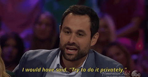 after the final rose i would have said try to do it privately GIF by The Bachelor