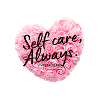 Heart Self Care Sticker by VivreSKIN Labs