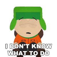 I Dont Know What To Do Kyle Broflovski Sticker by South Park