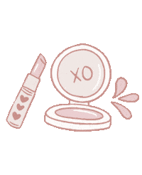 jillybox love cute pink makeup Sticker
