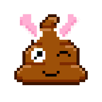Art Shitting Sticker by Poopies.io