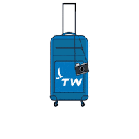 TWGlobalProtection viaje maleta terrawind Sticker
