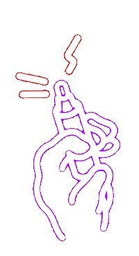 Cosmodule neon drawing colors posca Sticker