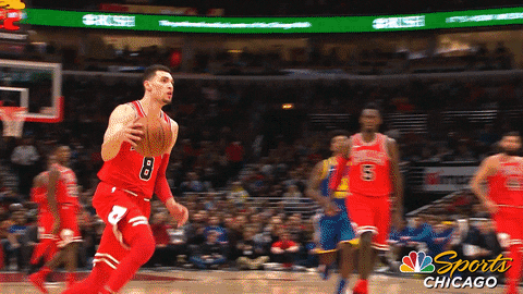 excited zach lavine GIF by NBC Sports Chicago