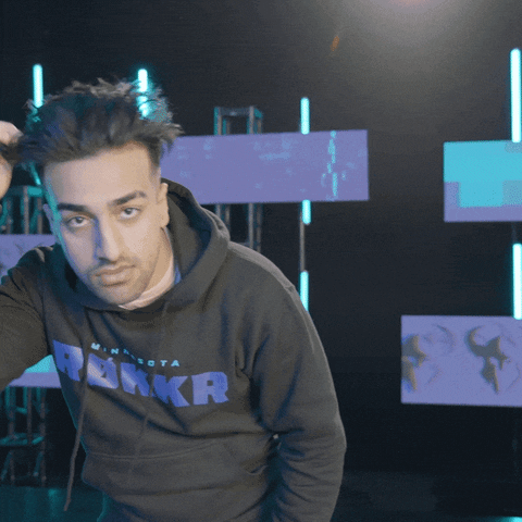 rokkr hair esports pew pew cdl GIF