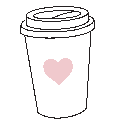 Coffee Cup Sticker by Revie Jane