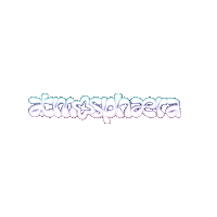 atmosphaera gradient wavy wordmark atmosphaera Sticker
