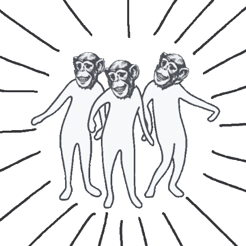 el mono Sticker by EL MONO BANDIDO