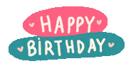 Happy Birthday Sticker by Sara Maese