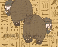 Twerk Egypt GIF by Fluffy the Thunder God 雷神阿毛