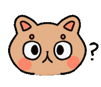 Confused Cat Sticker by relatable doodles