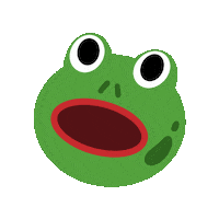 Frog What Sticker