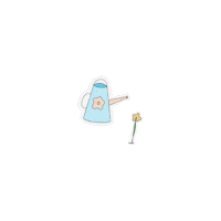pressandprintco flower water flowers arrow Sticker