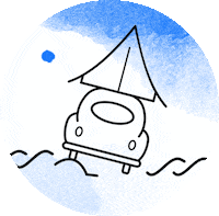 Spenden Camping Sticker by Dennis Brandt