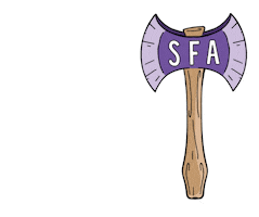 Axe Lumberjacks Sticker by SFASU
