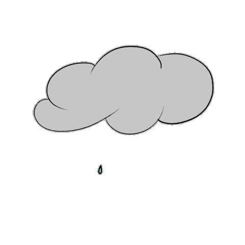 luizacapucci chuva nuvem lgcapucci Sticker