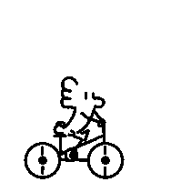 Animation Bike Sticker