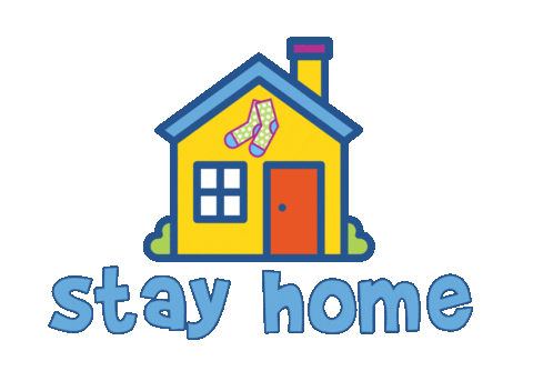 Corona Stay Home Sticker by Jefferies Socks