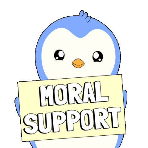 You Are Not Alone Sticker by Pudgy Penguins