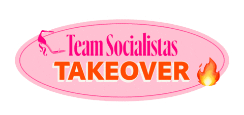 Team Socialistas Sticker by Socials & Stilettos