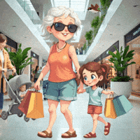 Grandmother Granddaughter GIF