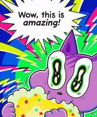 kittysweettooth cat wow amazing kitty GIF