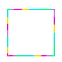 rainbow frame Sticker by Bianca Bosso