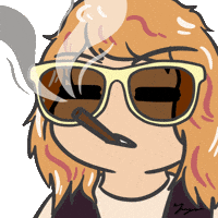 Poker Face Smoking GIF by Winnie Gu 顾韵昀