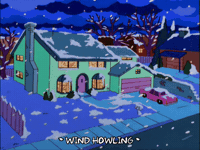 Episode 8 Snow GIF by The Simpsons