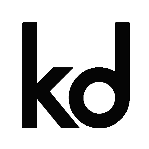 kayladye logo branding kd squiggle Sticker