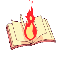 Fire Book Sticker by Formación Ninja