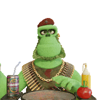 Hungry Eating Out Sticker by mattbag3d