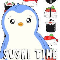 Hungry Penguin Sticker by Pudgy Penguins