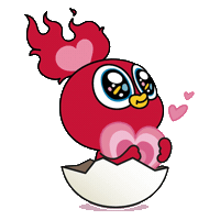 I Love You Hearts Sticker