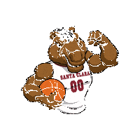 Buck Up Santa Clara University Sticker by Santa Clara Broncos