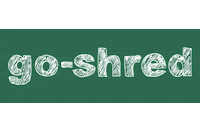 go_shred skate skateboarding skiing snowboarding Sticker