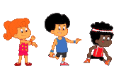 Friends Stretching Sticker by 3 Palavrinhas