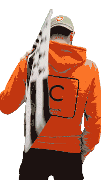 Orange Information Sticker by C Breton