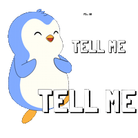 Excited Tell Me Sticker by Pudgy Penguins