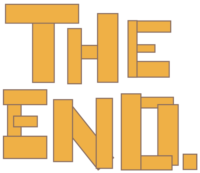 The End Cartoon Sticker by Rob Jelinski Studios