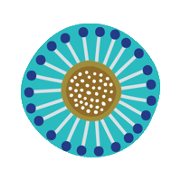 Flower Dots Sticker by Erstwilder