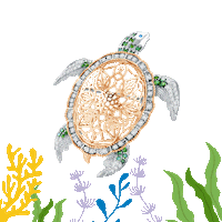 Kura Kura Sea Sticker by mondialjeweler