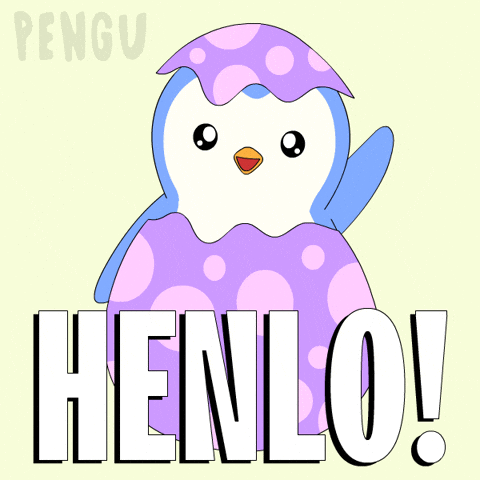 Wave Hello GIF by Pudgy Penguins