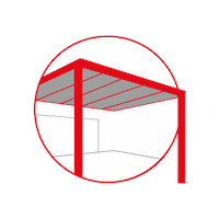 kdueberdachung garden sonne rot kd Sticker